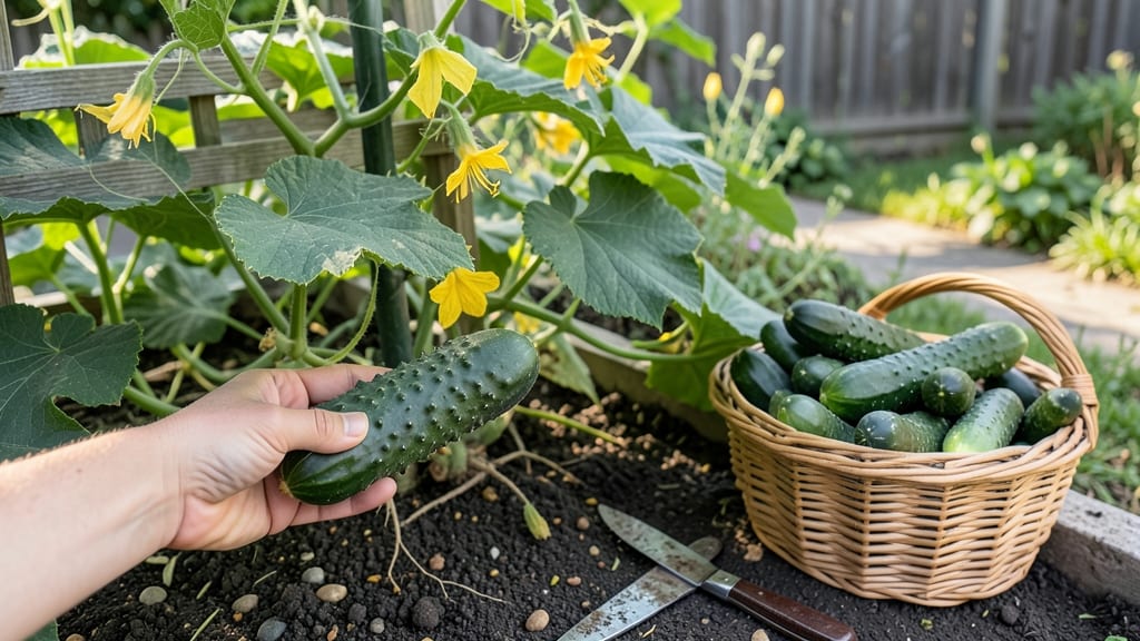When to Harvest Boston Pickling Cucumbers: Firmness Test & Size Guide for Crunchy Slices