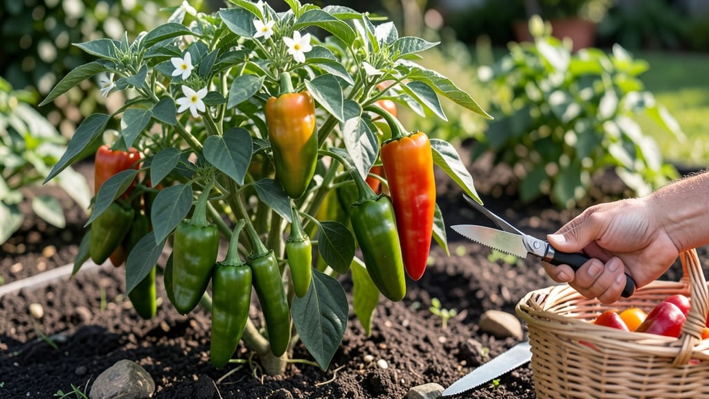 When to Harvest Cowhorn Peppers: Color Shift + Stem Twist Test for Perfect Heat