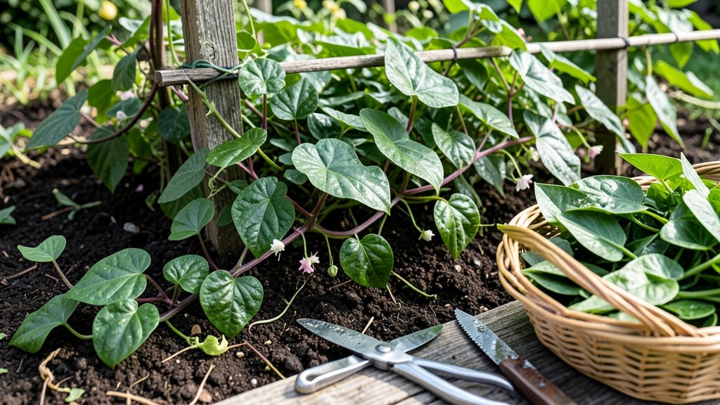 How to Harvest Malabar Spinach: When Leaves Reach 6 Inches for Peak Tender Crunch