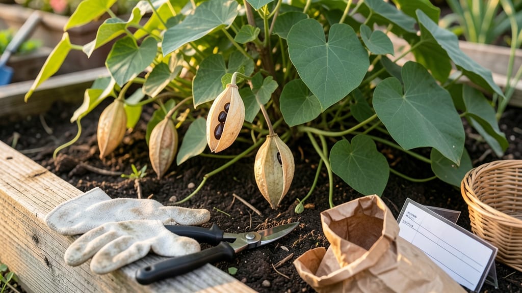 When to Harvest Moonflower Seed Pods: Watch for Golden Brown Cracks & Dry Rattle