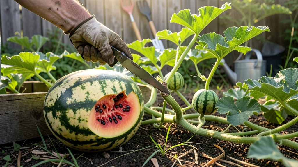 When to Harvest Watermelon: 3 Tactile Tests for Sweetness Without Cutting