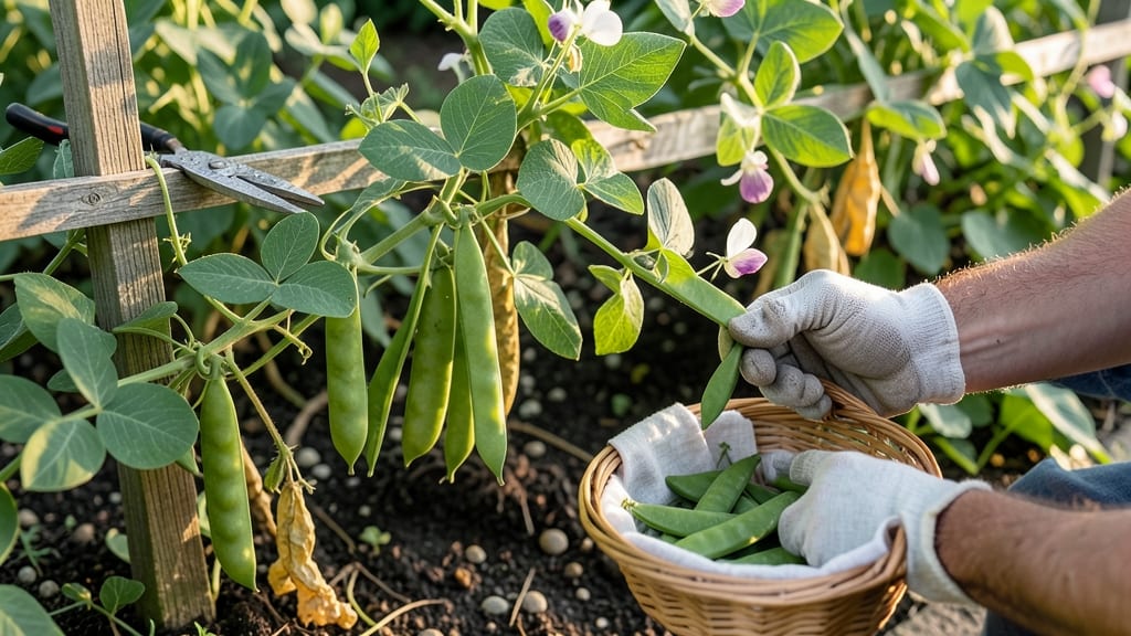 How to Harvest Green Peas: Pod Flex Test for Sweetest Flavor