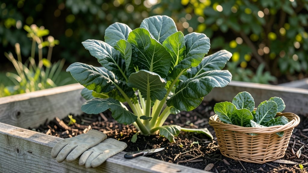 How to Harvest Collards: 3 Tactile Tests for Peak Flavor & Regrowth Secrets