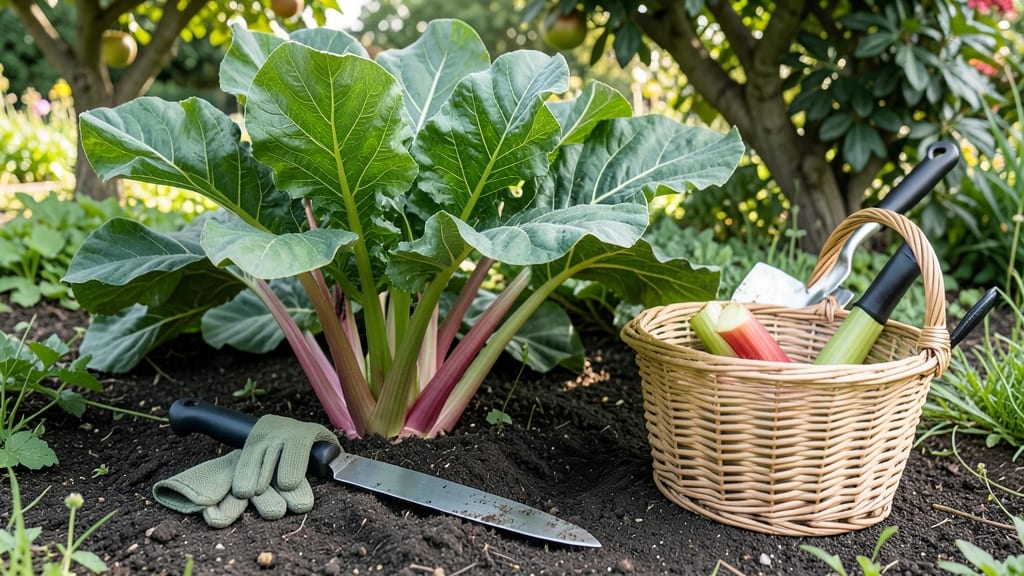 Best Way to Harvest Rhubarb: Cut Stems at Base for Longer Regrowth Seasons