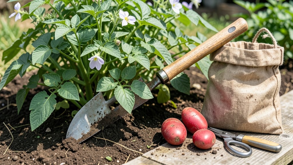 Red Potato Harvest Time: Dig When Vines Yellow and Tubers Feel Firm
