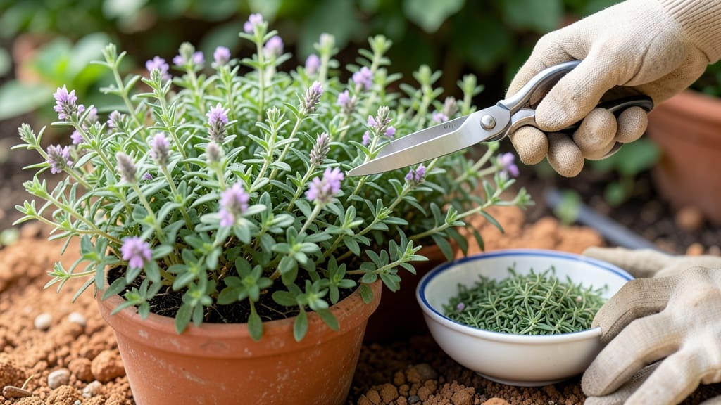 How Do You Harvest Fresh Thyme: When Stems Feel Woody and Leaves Crowd Tightly
