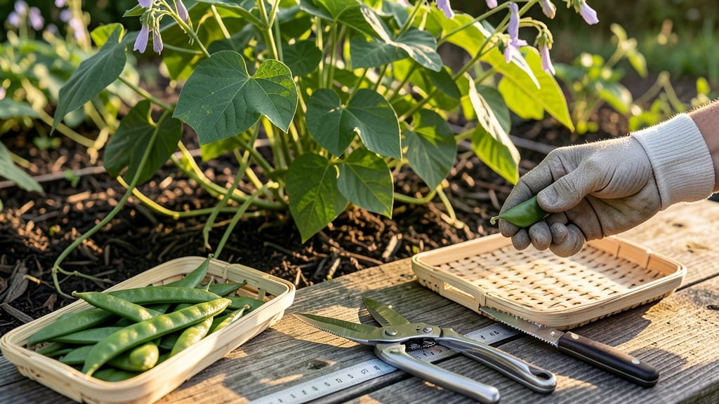 When to Harvest Dragon Tongue Beans: Pods Crack Open & Seeds Darken Naturally
