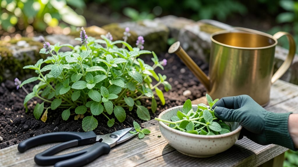 How to Harvest Mint So It Keeps Growing: Trim 2 Inches Above Nodes for Bushier Regrowth