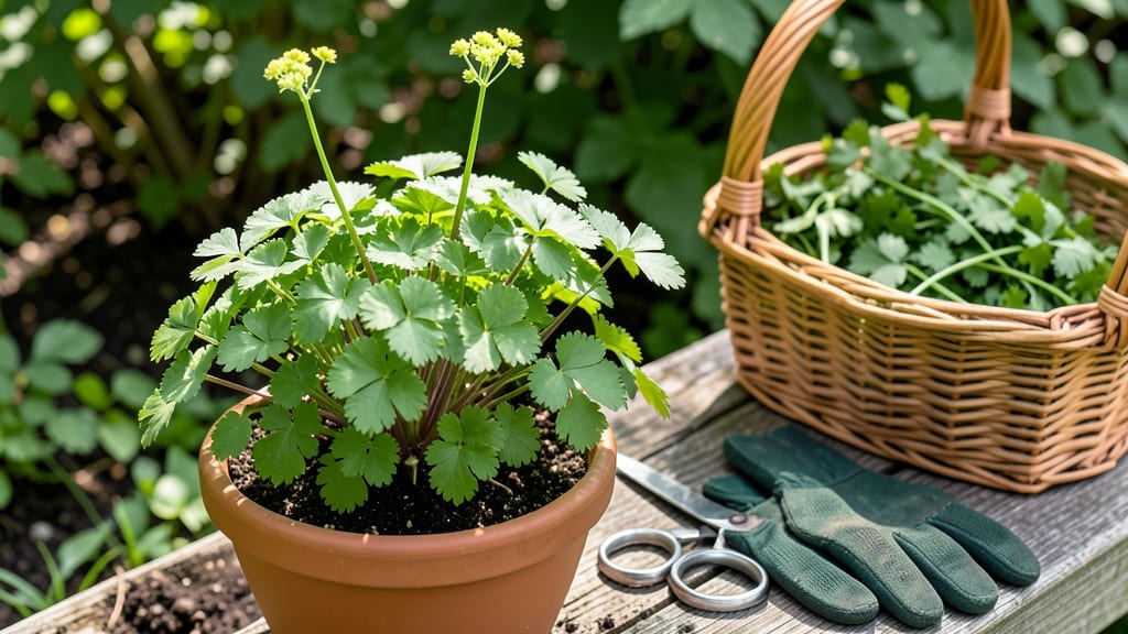 How to Harvest Flat Leaf Parsley: Stem Twist Test for Freshest Leaves