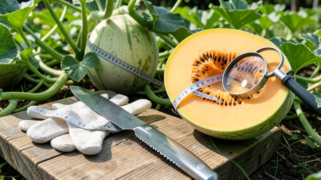 How to Know When to Harvest Cantaloupe: Slip-and-Scent Test for Peak Sweetness