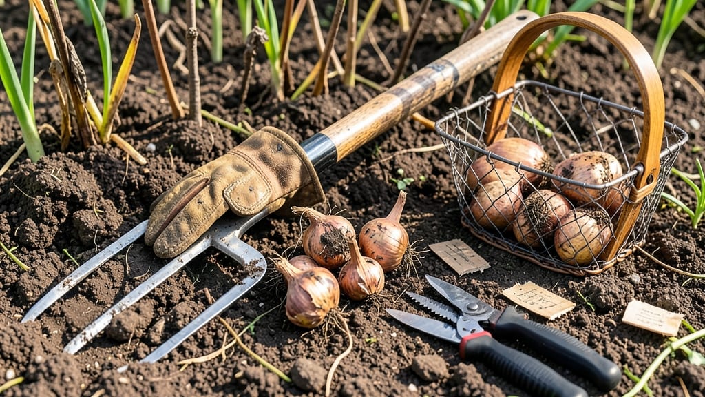 How to Harvest Tulip Bulbs: When Foliage Turns Yellow and Digging Depth Secrets