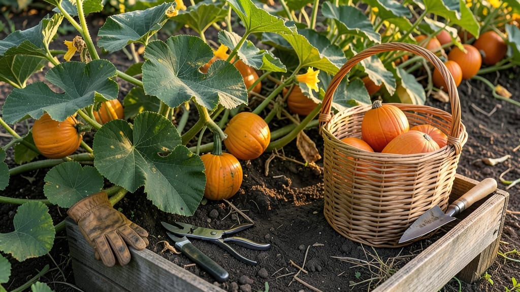 Pumpkin Harvest Time: When Vines Die Back and Skin Hardens Naturally