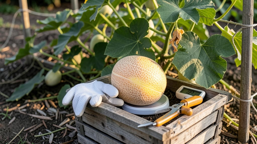 When to Harvest Cantaloupe Melons: 3 Signs of Peak Sweetness Without Cutting