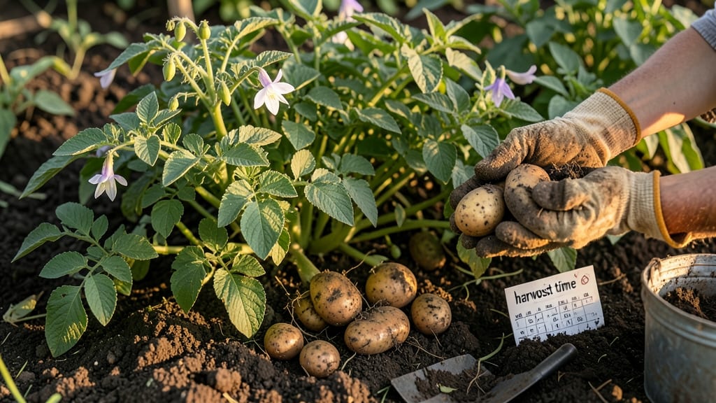 When to Harvest Potatoes in Idaho: Dig When Foliage Dies Back & Tubers Feel Firm