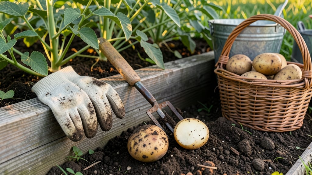 When to Harvest Potatoes From Garden: Finger-Press Test for Fluffy, Earth-Free Tubers