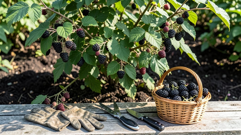 Blackberry Harvest Season in Summer: When Beards Fade and Berries Peak Sweetness