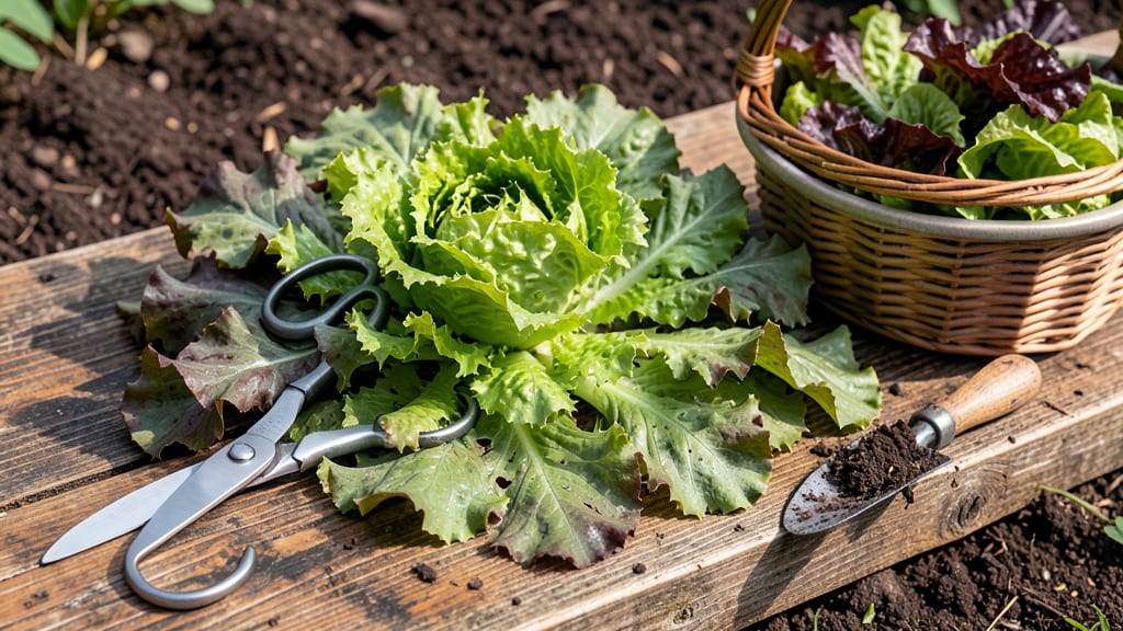 How to Harvest Loose Leaf Lettuce: Stem-Cutting Tricks for Continuous Regrowth
