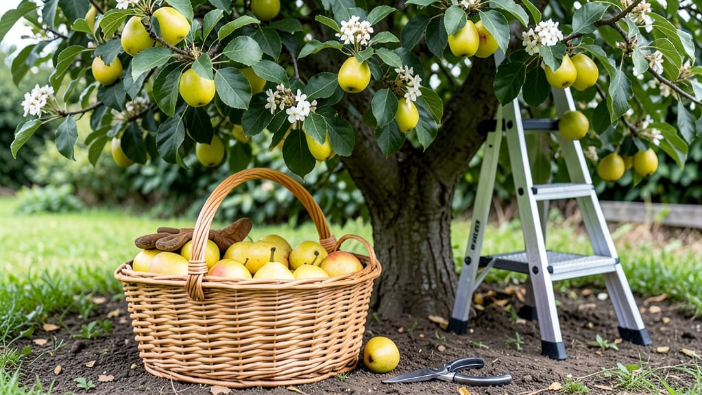 Bartlett Pear Harvest Time: 3 Finger-Press Test for Sweetness & Firmness