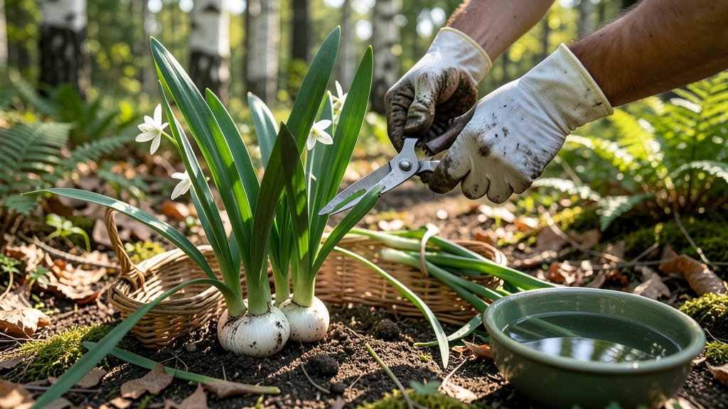 When to Harvest Wild Garlic: Leaf-Stem Snap Test for Pungent Flavor Peak