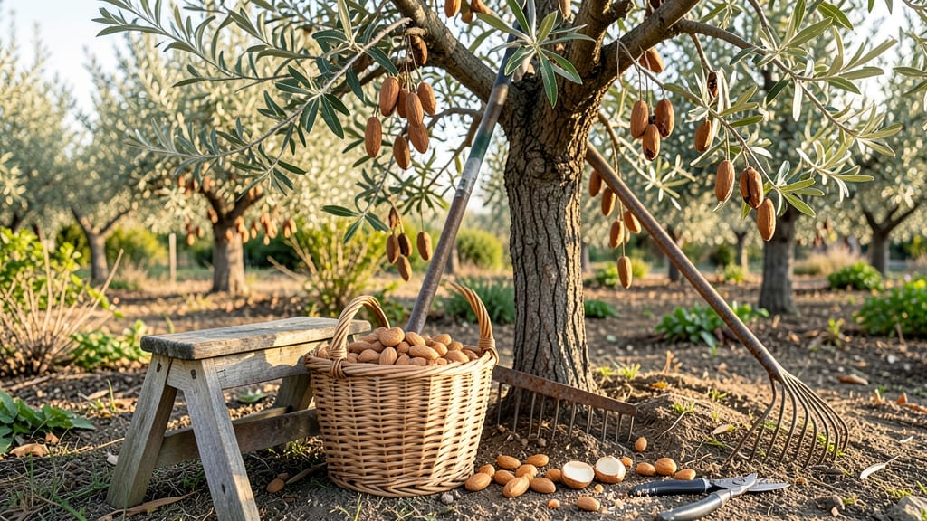 Almond Tree Harvest Time: Pod Cracking Triggers & 3-Step Collection Guide